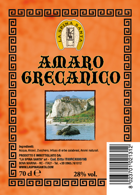 Amaro grecanico bt. 70 cl 28% vol